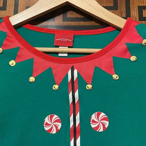 Wondershop Target Girls M Christmas Elf Long Sleeve Shirt Holiday Christmas - Picture 7 of 11